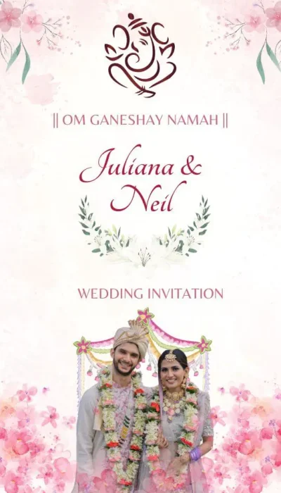 Love Tent | Hindu Wedding Invitation Video Template | Video + PDF | with Photo